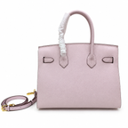 Birkin Style 25/30 Sellier in Rose Sakura Epsom Leather (Gold Hardware) — Refined Structured Tote