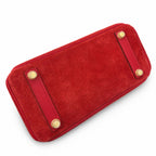 Rare Runaway Birkin 25cm Grizzly Rouge Casaque Suede Luxury Tote — Polished Top-Handle Bag