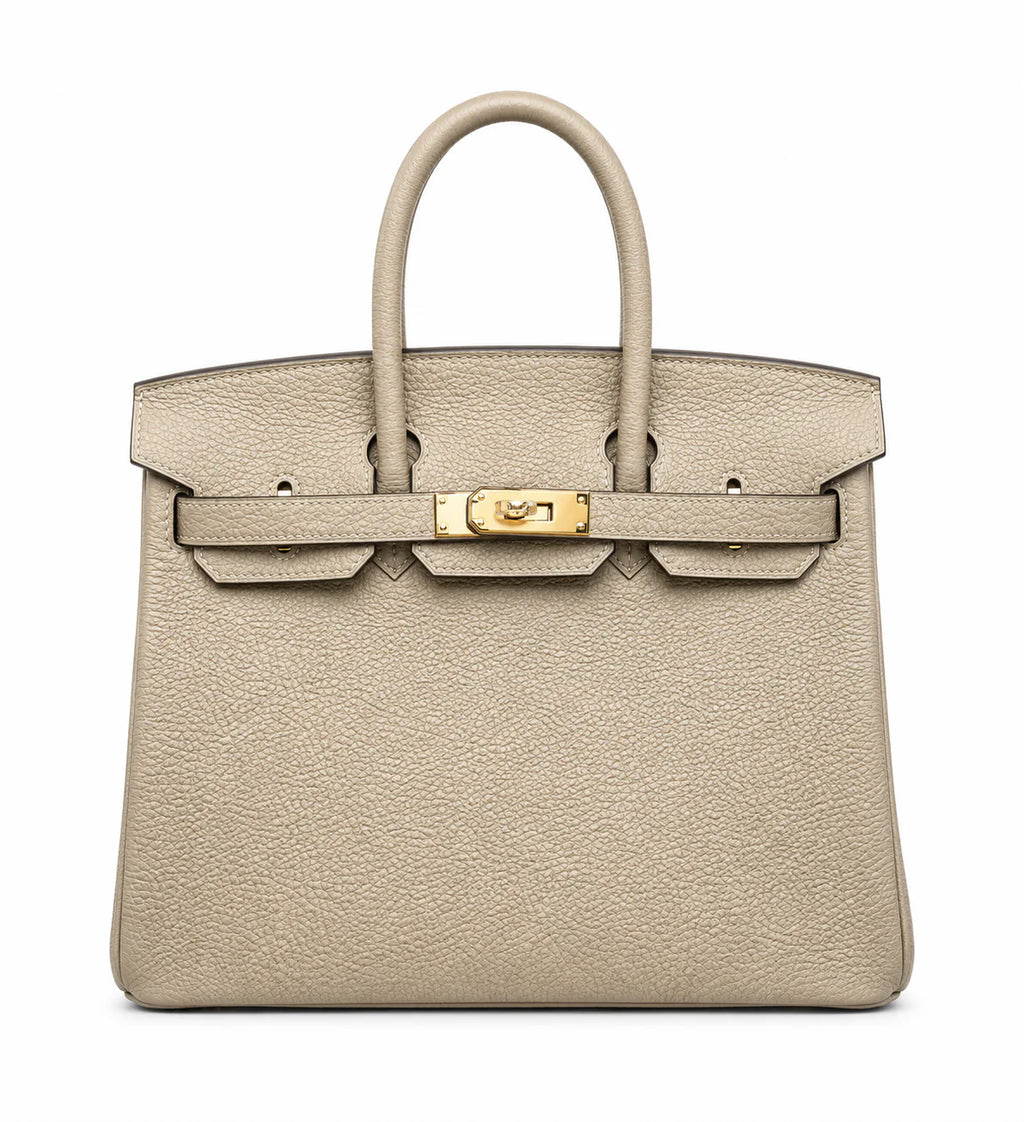 Birkin 25 Retourne in Trench Togo Leather (Gold Hardware) — Refined Structured Tote