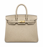 Birkin 25 Retourne in Trench Togo Leather (Gold Hardware) — Refined Structured Tote