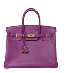 Birkin bag made of extremely Epsom Birkin 35 Anemone — Distinctive Carryall Silhouette