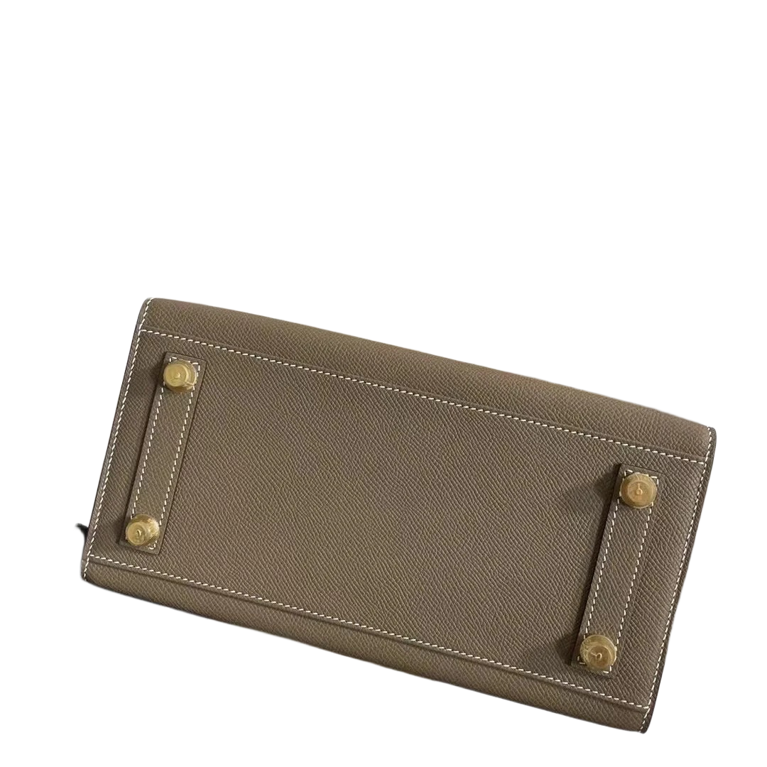 Birkin 25 Sellier 18 Etoupe Epsom Gold Hardware — Elegant Hand-Carry Design