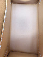 Birkin Gold Tan Togo Leather 25cm Togo calfskin leather Gold accessories — Distinctive Carryall Silhouette