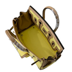 Birkin Cargo 25 Sesame and Lime Yellow Swift Leather Splicing Canvas Bag — Timeless Structured Handbag