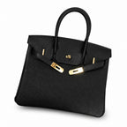 Birkin Retourne in Noir Togo Leather with Contrast Interior (Gold Hardware) — Timeless Structured Handbag