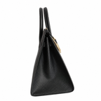 Birkin 25 Sellier 89 Black Epsom Gold Hardware — Distinctive Carryall Silhouette