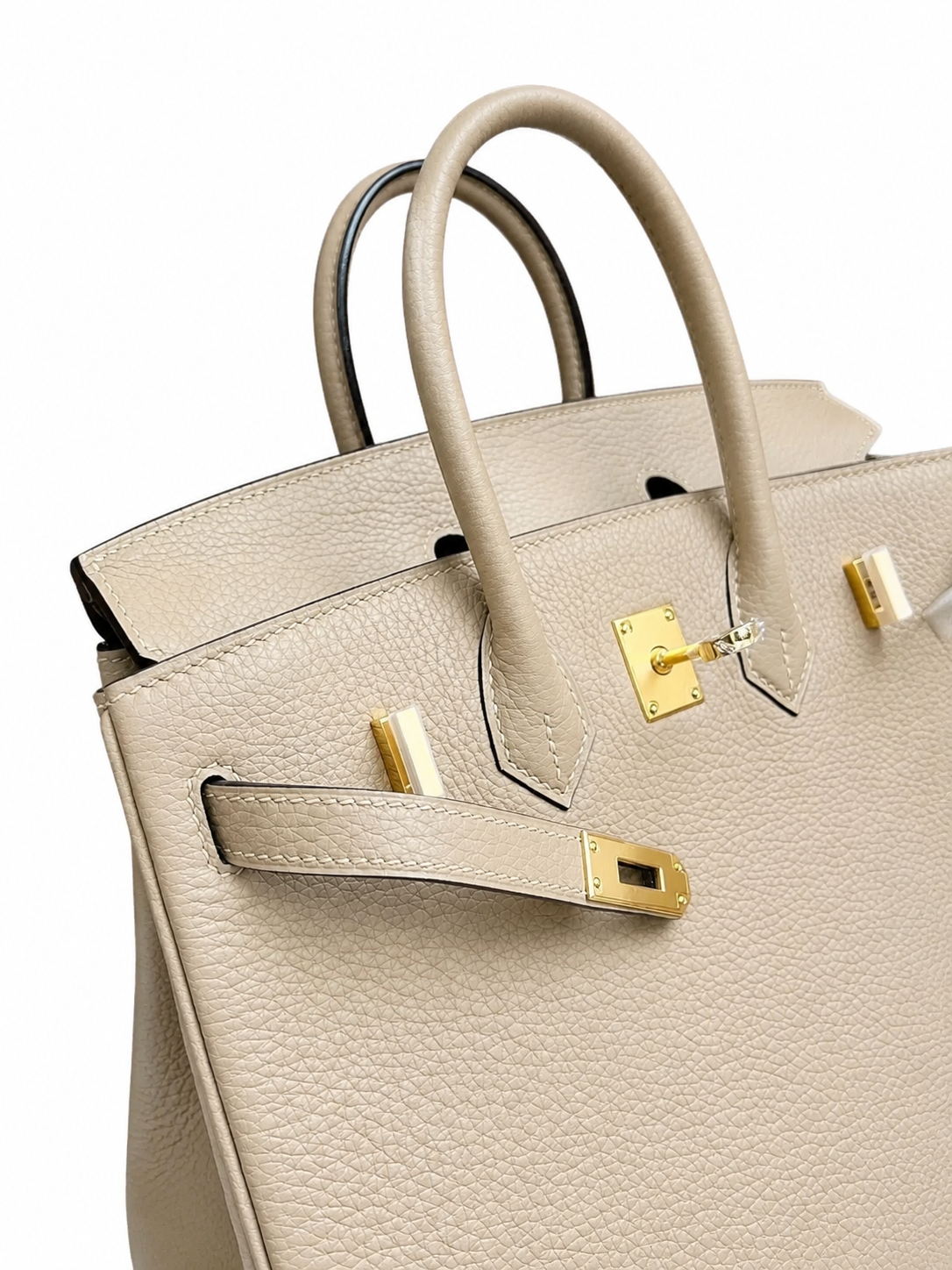 Birkin 25 Retourne in Trench Togo Leather (Gold Hardware) — Refined Structured Tote