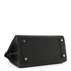 Birkin Sellier 25 Black Epsom Leather Gold Hardware — Polished Top-Handle Bag