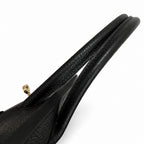 Birkin Retourne in Noir Togo Leather with Contrast Interior (Gold Hardware) — Timeless Structured Handbag
