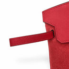 Rare Runaway Birkin 25cm Grizzly Rouge Casaque Suede Luxury Tote — Polished Top-Handle Bag