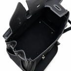 Birkin Cargo 35 in Noir Toile Goéland and Swift Leather (Palladium Hardware) — Refined Structured Tote