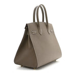 Birkin Sellier 30 Etoupe Epsom Quilted Epsom Leather — Elegant Hand-Carry Design