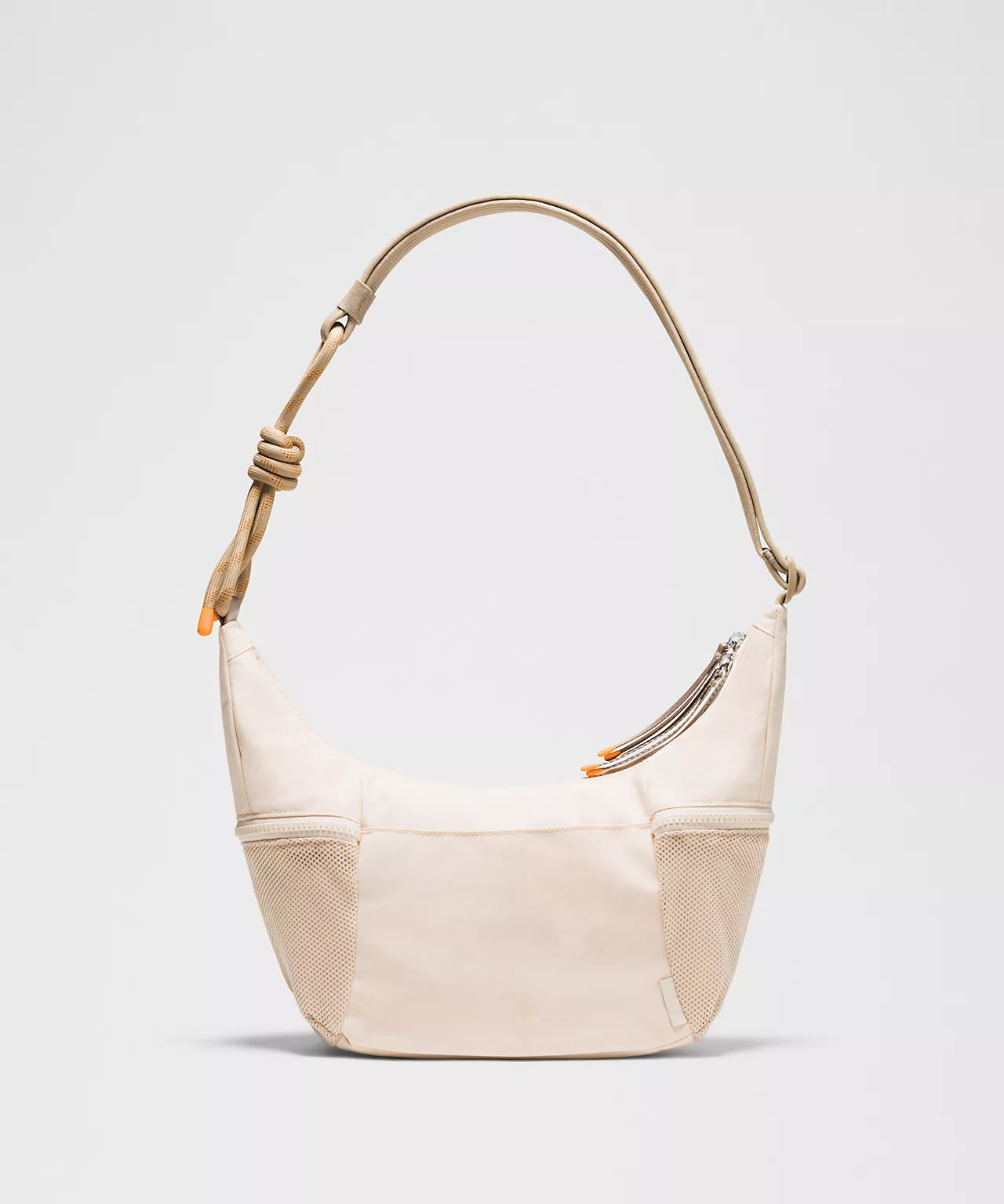 Dual Tone Knotted Rope Strap Slouchy Crossbody Sling Bag Daily