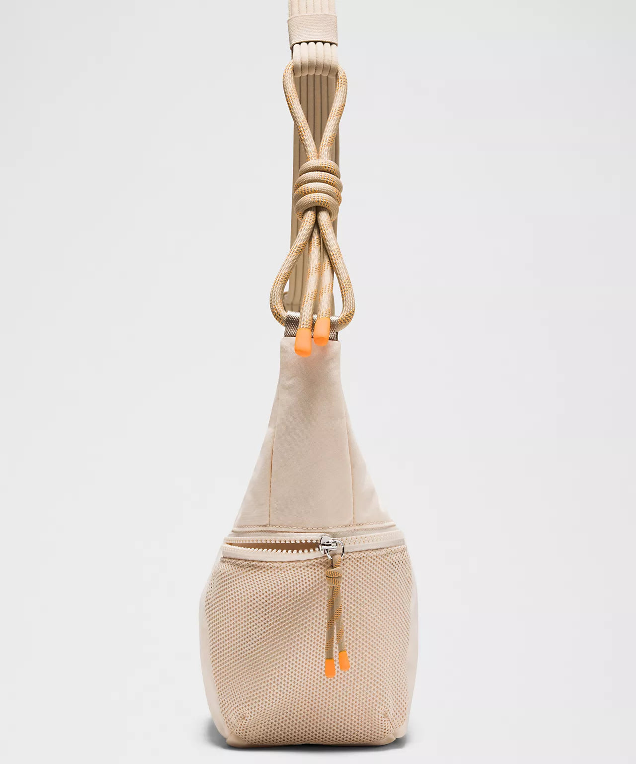 Dual Tone Knotted Rope Strap Slouchy Crossbody Sling Bag Daily