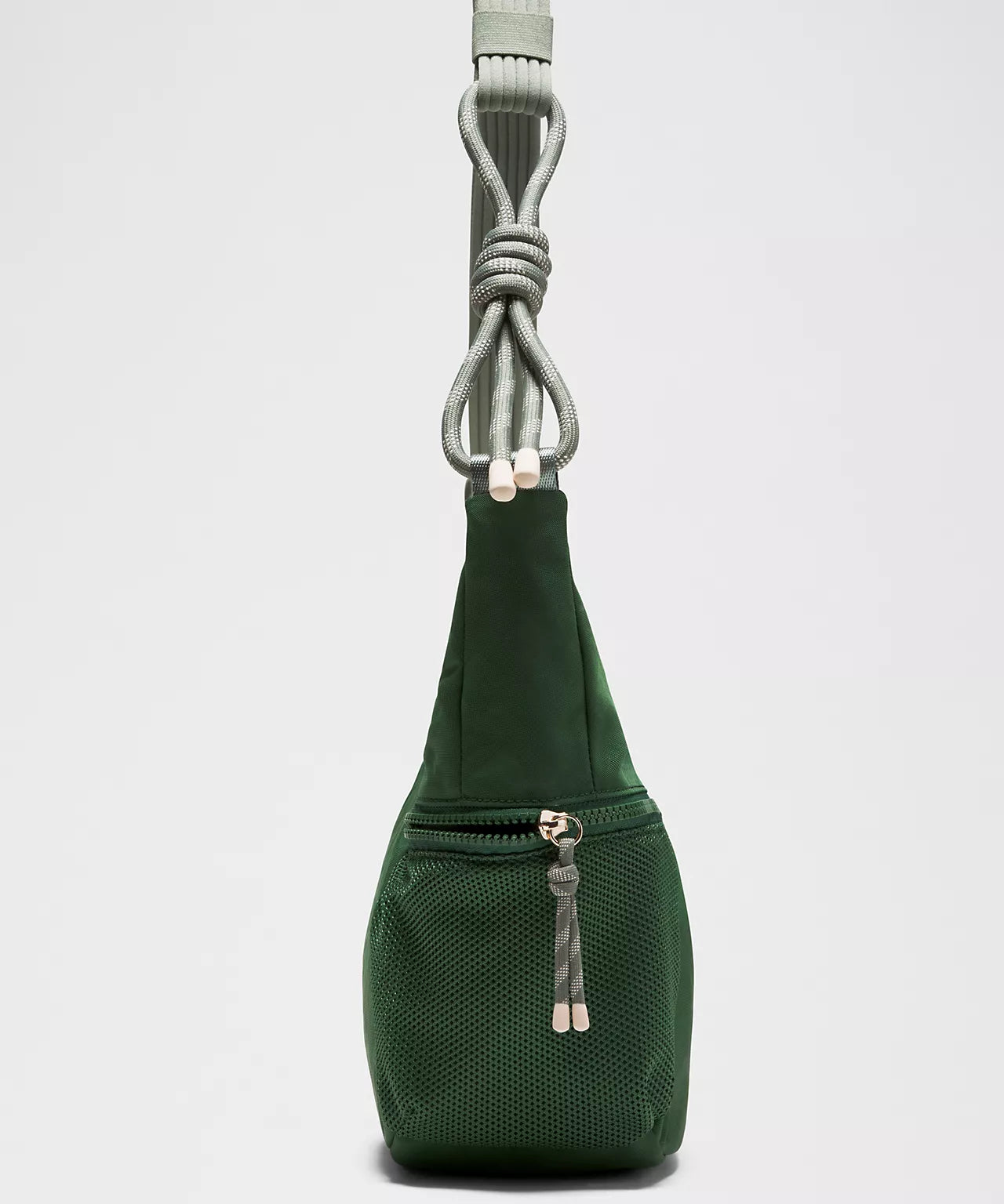 Dual Tone Knotted Rope Strap Slouchy Crossbody Sling Bag Daily