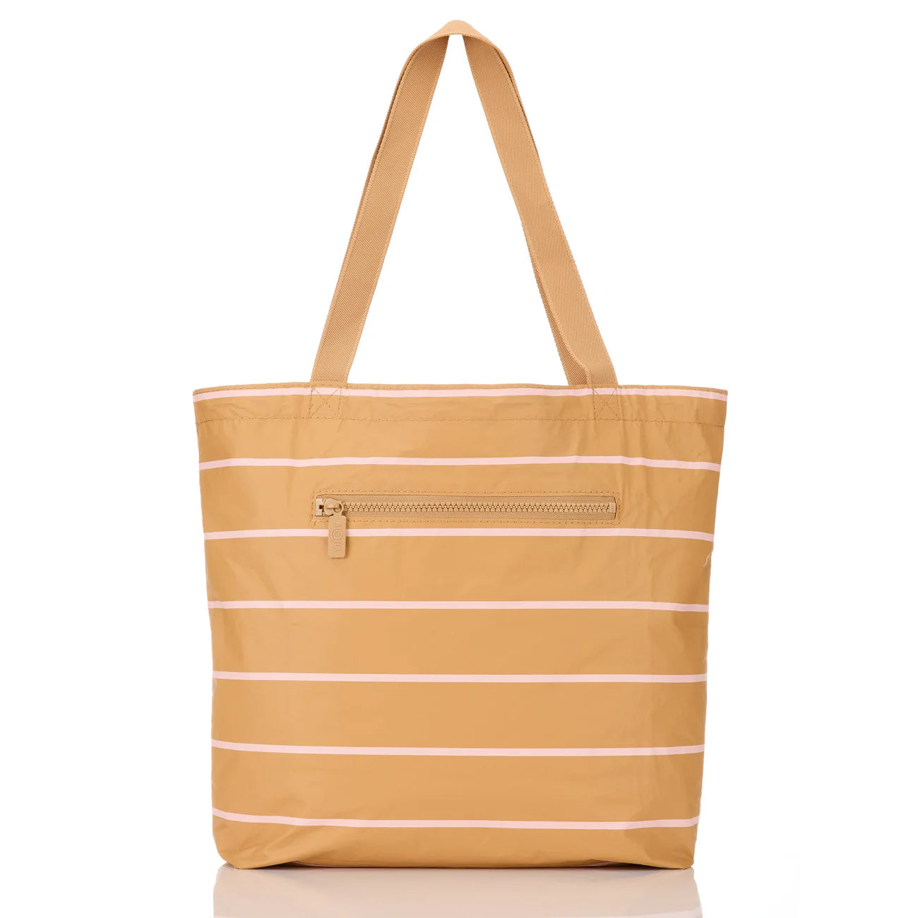 Caramel Stripe Reversible Daily Matching Casual Tote Bag