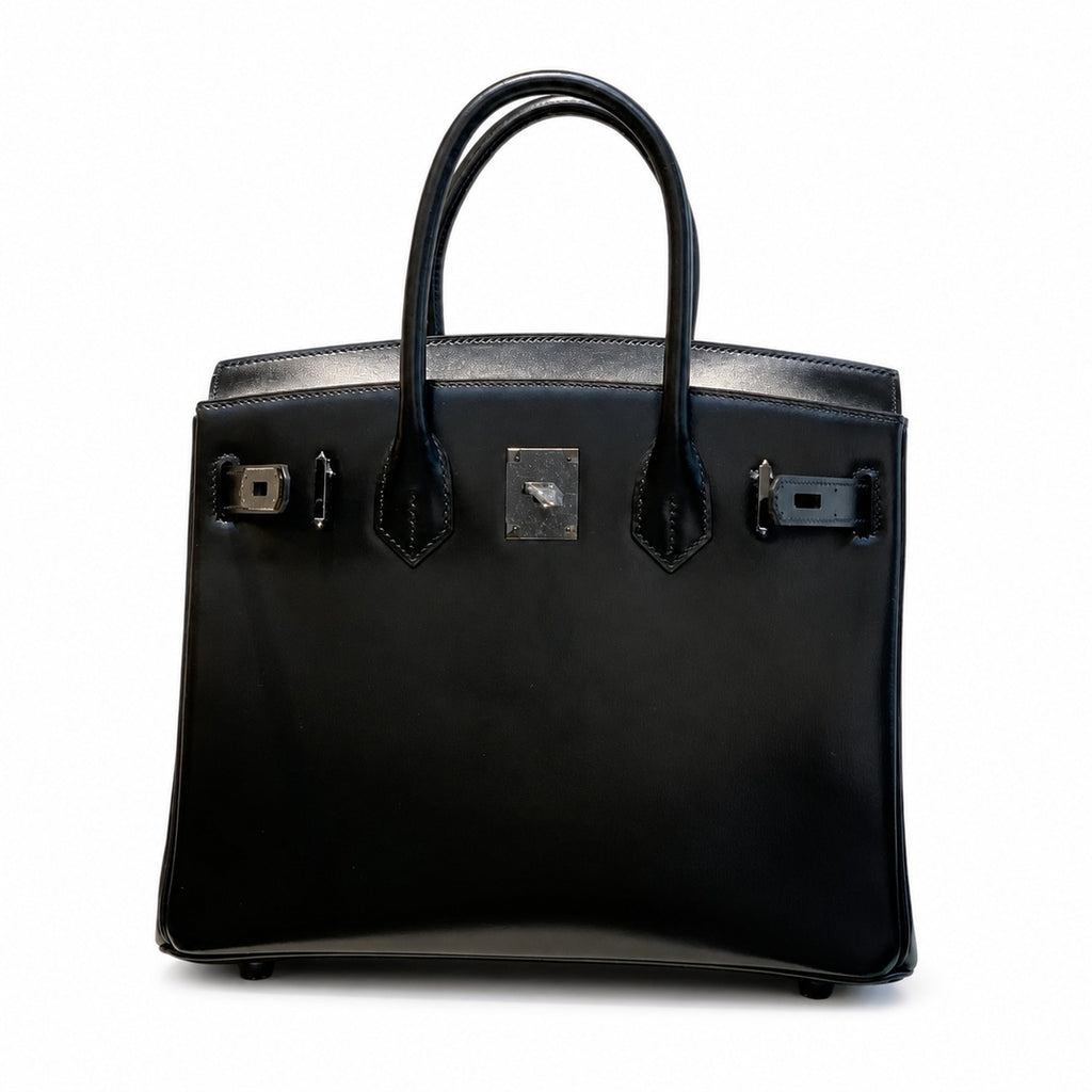 Rare Limited Edition Birkin 30cm So Black Total Matte-Hardware Luxury Tote — Distinctive Carryall Silhouette