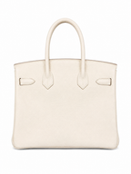 Birkin 30 Retourne in Craie Togo Leather (Palladium Hardware) — Sophisticated Tote Style