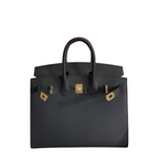 Birkin 25 Sellier 89 Black Epsom Gold Hardware — Distinctive Carryall Silhouette