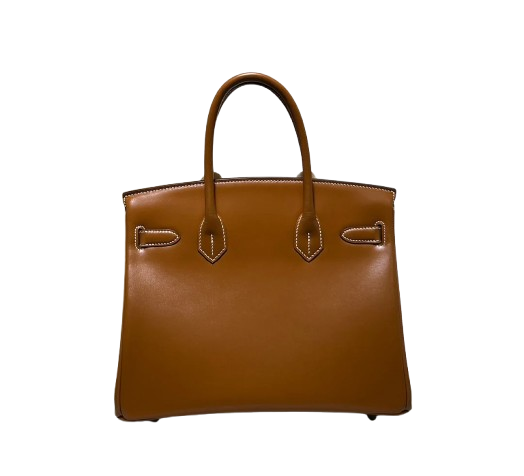 Birkin 30 Sellier in Gold Boxcalf Leather (Palladium Hardware) — Timeless Structured Handbag
