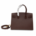 Birkin Style 25/30 Sellier in Chocolat Epsom Leather (Gold Hardware) — Elegant Hand-Carry Design