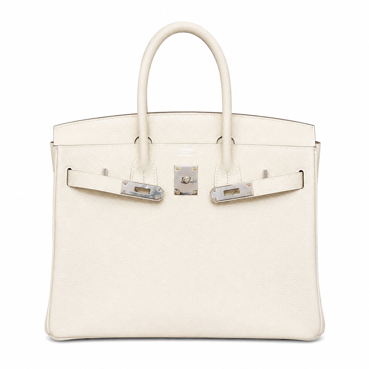 Birkin 30 Retourne in Craie Togo Leather (Palladium Hardware) — Sophisticated Tote Style