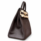 Large Birkin HAC 40cm Men's Tote in Premium Chocolate Brown Togo Cowhide — Streamlined Structured Bag