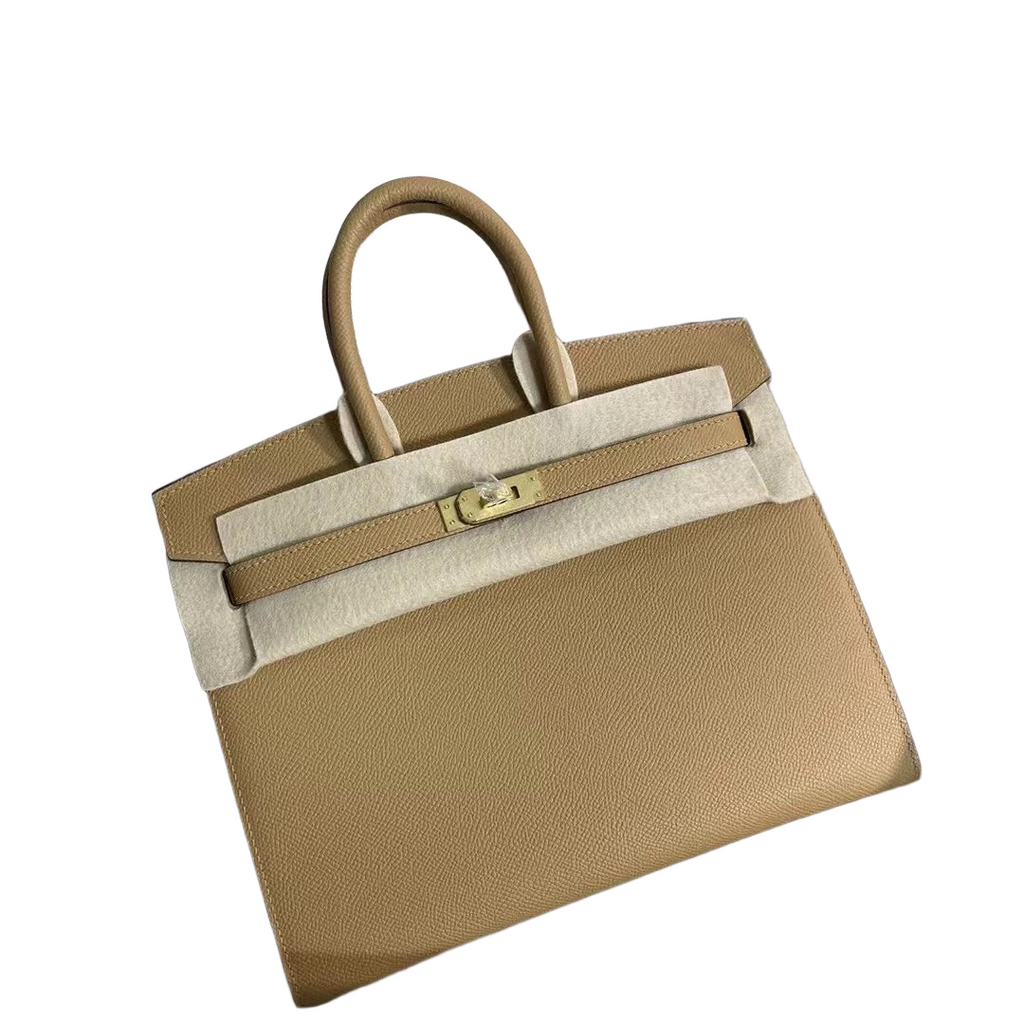 Birkin 25 Sellier 4B Biscuit Epsom Gold Hardware — Timeless Structured Handbag