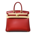 Birkin 25 Sellier in Rouge H Boxcalf Leather (Gold Hardware) — Refined Structured Tote