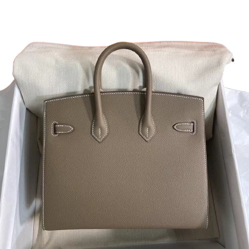 Birkin 25 Sellier 18 Etoupe Epsom Gold Hardware — Elegant Hand-Carry Design