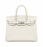 Birkin 30 Retourne in Craie Togo Leather (Palladium Hardware) — Sophisticated Tote Style