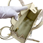 Birkin Style 25/30 Sellier in Craie Epsom Leather (Gold Hardware) — Streamlined Structured Bag