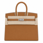 Birkin 25 Sellier 37 Gold Epsom Silver Hardware — Elegant Hand-Carry Design