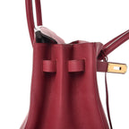 Birkin 25cm Rouge H Bordeaux Red Gold Hardware Bag Y Stamp — Sophisticated Tote Style