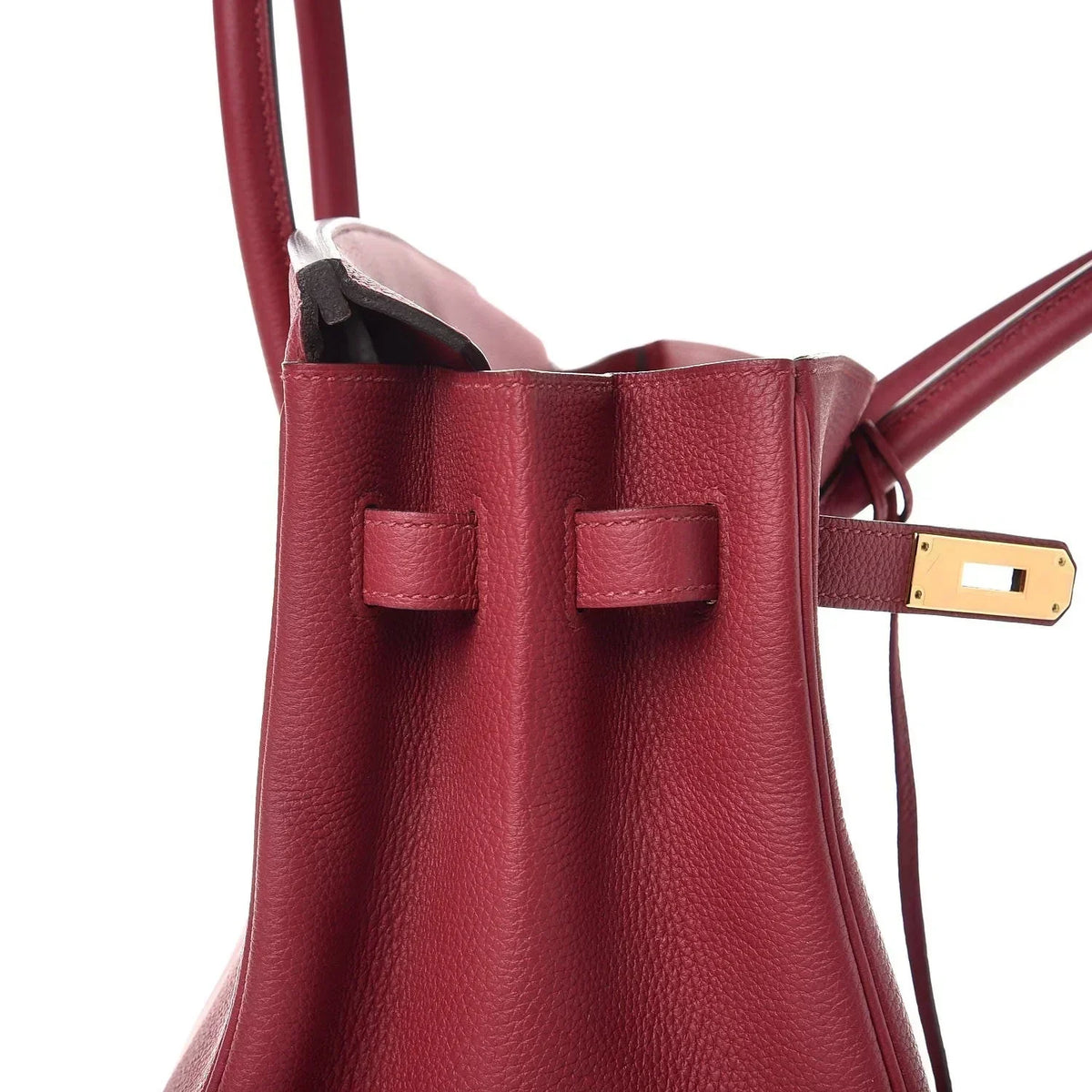Birkin 25cm Rouge H Bordeaux Red Gold Hardware Bag Y Stamp — Sophisticated Tote Style