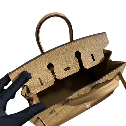 Birkin 25 Sellier 4B Biscuit Epsom Gold Hardware — Timeless Structured Handbag