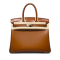 Birkin 30 Sellier in Gold Boxcalf Leather (Palladium Hardware) — Timeless Structured Handbag