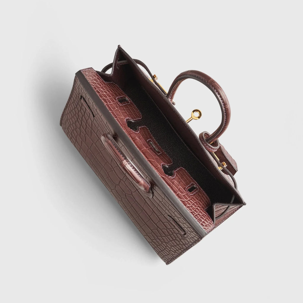 Birkin 20 Alligator Havane Gold Hardware Matte — Versatile Top-Handle Handbag