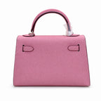 Mini Kelly II Sellier 19cm & 22cm Rose Confetti Epsom Leather Palladium Hardware — Timeless Mini Top-Handle Design