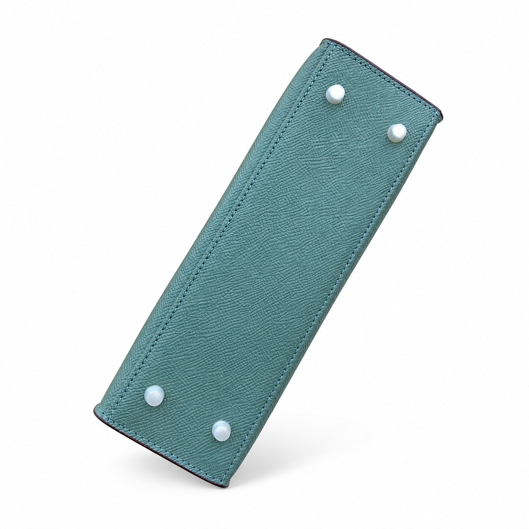 Mini Kelly II Sellier 19cm & 22cm Vert Cypress Epsom Leather Palladium Hardware — Versatile Mini Carry Design