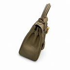 Kelly Sellier 20cm & 25cm & 28cm Etoupe Togo Leather Gold Hardware — Classic Hand-Carry Silhouette