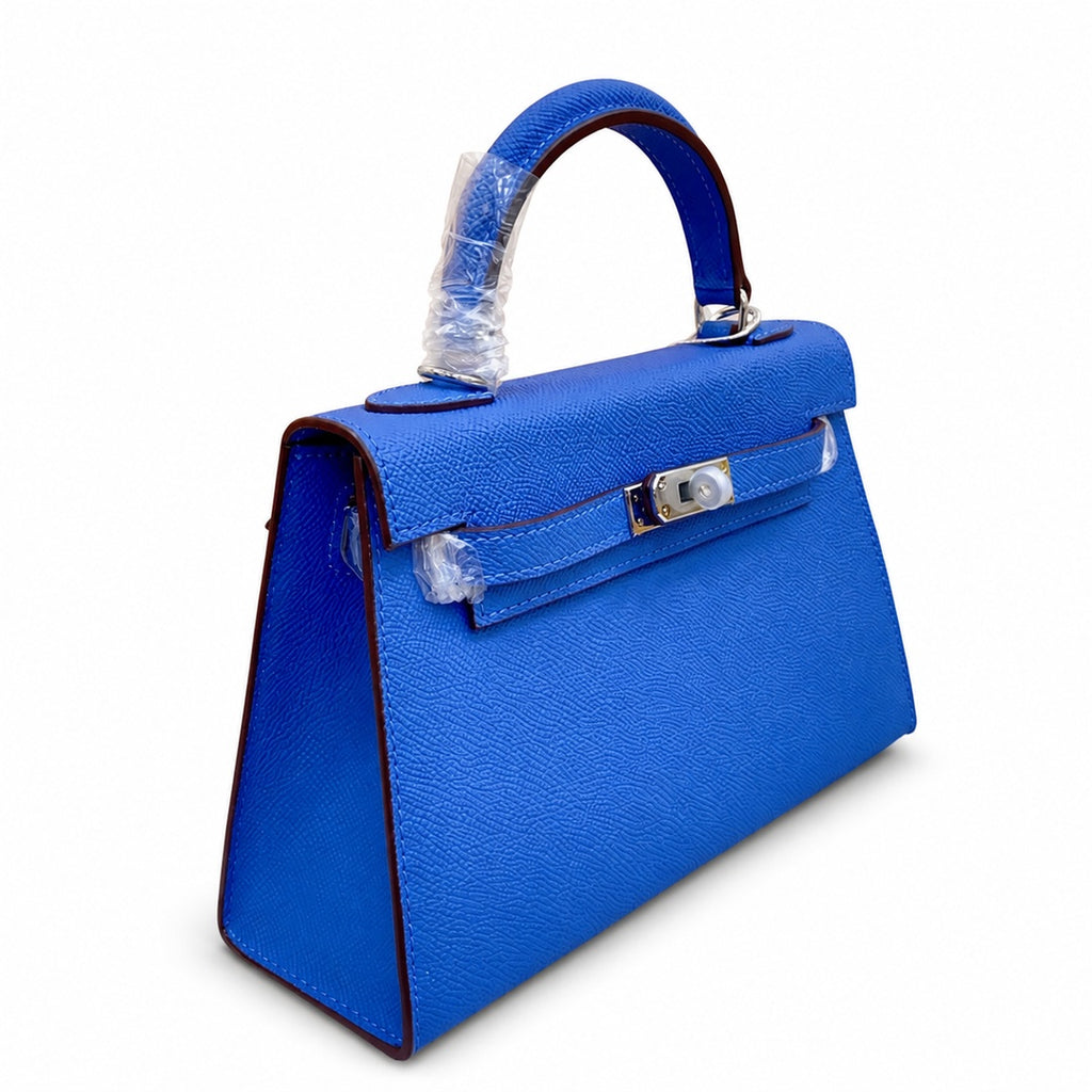 Mini Kelly II 19cm Epsom Leather with Palladium Hardware — Polished Compact Handbag