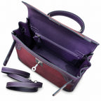 Kelly Sellier Ghillies 28cm Bordeaux & Marron Foncé Barenia Leather Palladium Hardware — Timeless Top-Handle Design
