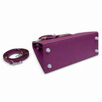 Kelly Sellier 25cm & 28cm Violine Epsom Leather Palladium Hardware Commute Shoulder — Timeless Top-Handle Design