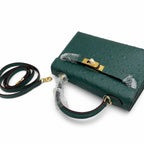 Mini Kelly II Sellier 19cm Vert Cypress Epsom Leather Gold Hardware Mini — Timeless Mini Top-Handle Design