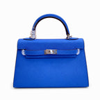 Mini Kelly II 19cm Epsom Leather with Palladium Hardware — Polished Compact Handbag