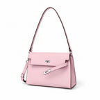 Kelly Elan 25x6.5x15cm Underarm Baguette Bag in Mauve Iris Purple with Silver Hardware — Distinctive Elongated Handbag