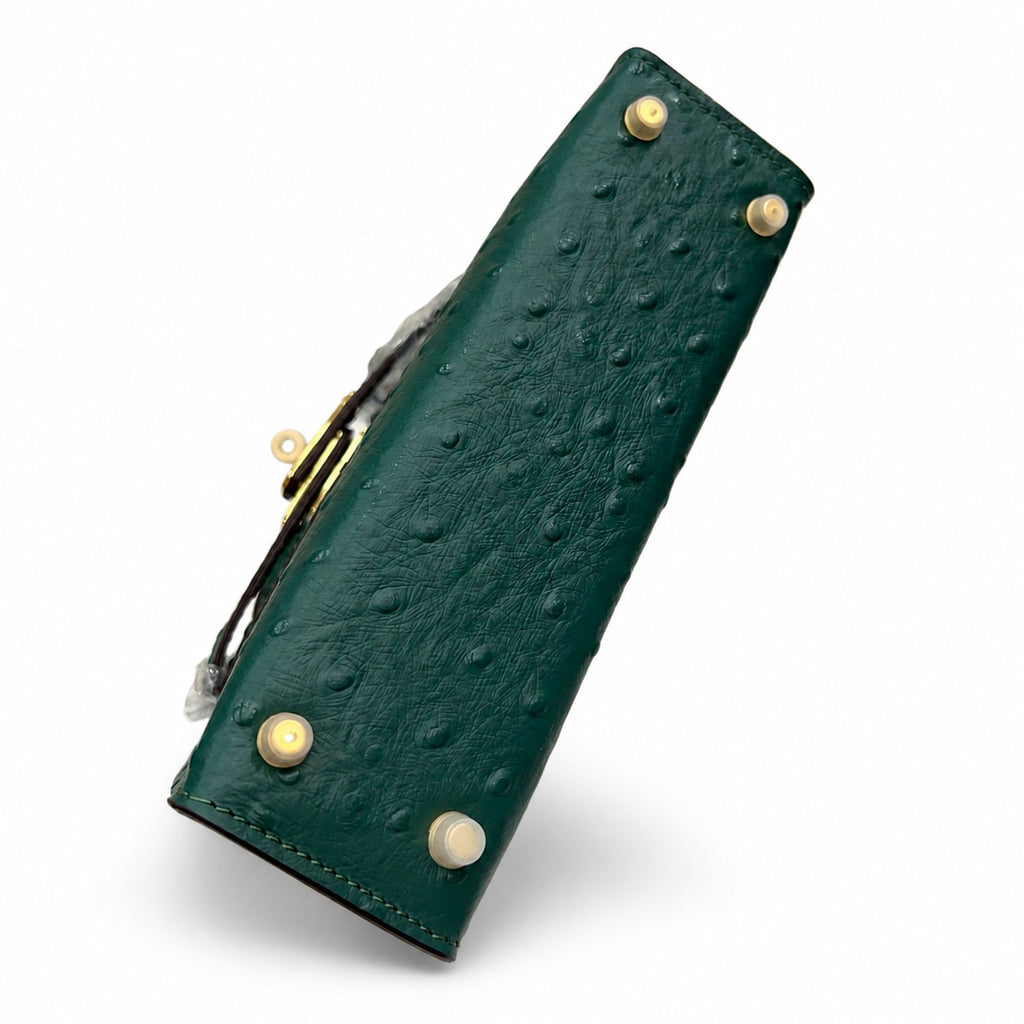 Mini Kelly II Sellier 19cm Vert Cypress Epsom Leather Gold Hardware Mini — Timeless Mini Top-Handle Design