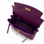 Kelly Sellier 20cm & 25cm & 28cm Anémone Togo Leather Gold Hardware — Distinctive Hand-Carry Bag
