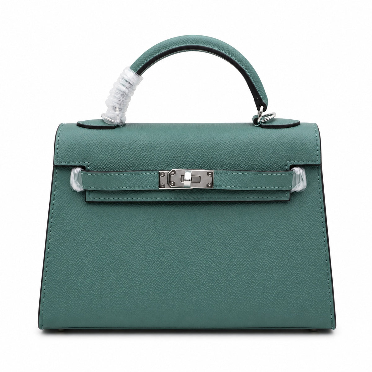 Mini Kelly II Sellier 19cm & 22cm Vert Cypress Epsom Leather Palladium Hardware — Versatile Mini Carry Design